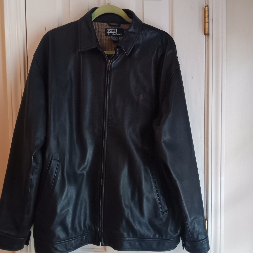 Polo leather jacket